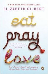 Películas para Viajar: Portada de Eat Pray and Love