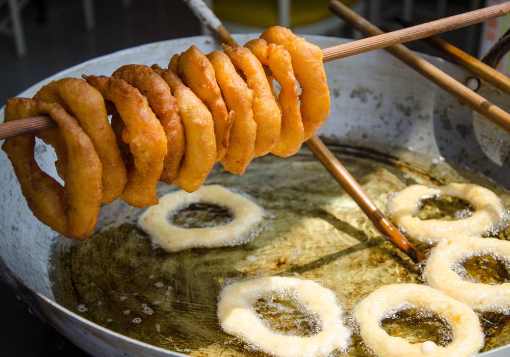 Picarones, comida típica peruana.