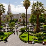 Plaza de armas de la ciudad de Arequipa