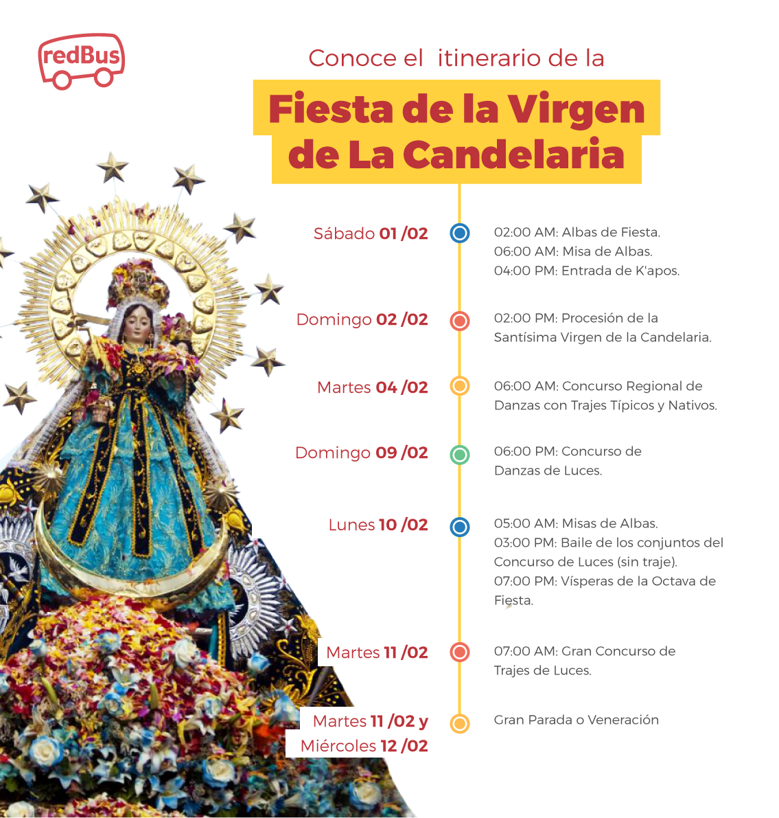 Fiesta de la Candelaria en Puno 2020 conoce el itinerario de la